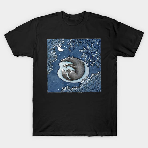 Nacht -Night- -Wolf- T-Shirt by JunieMond